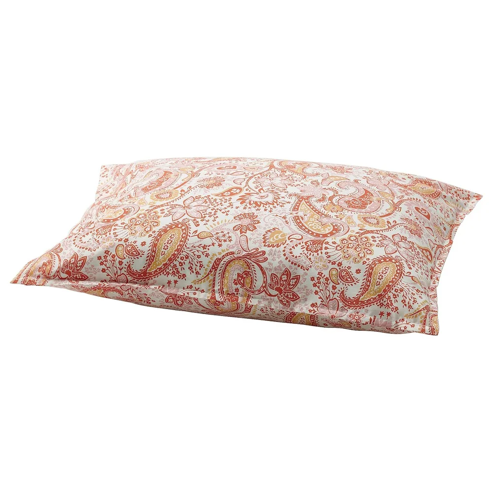 IKEA RODGERSIA (ИКЕА РОДГЕРСИА) — Наволочка, розовая/белая, 50x60 см
