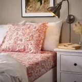 IKEA RODGERSIA (ИКЕА РОДГЕРСИА) — Наволочка, розовая/белая, 50x60 см — фото 3
