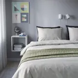IKEA PILTANDVINGE (ИКЕА ПИЛТАНДВИНГЕ) — Пододеяльник и наволочка, серый, 150x200/50x60 см — фото 3