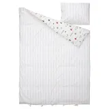 IKEA NATTSLÄNDA (ИКЕА НАТТСЛЭНДА) — Пододеяльник и наволочка, многоцветный цветочный рисунок, 150x200/50x60 см — фото 3
