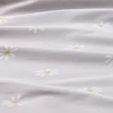 IKEA NATTSLÄNDA (ИКЕА НАТТСЛЭНДА) — Пододеяльник и наволочка, цветочный узор, серый/белый, 150x200/50x60 см — фото 8