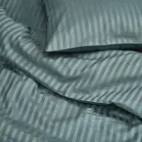IKEA NATTJASMIN (ИКЕА НАТТЙАСМИН) — Пододеяльник и 2 наволочки, сине-зеленый, 200x200/50x60 см — фото 3