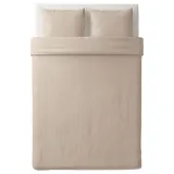 IKEA NATTJASMIN (ИКЕА НАТТЙАСМИН) — Пододеяльник и 2 наволочки, светло-бежевый, 200x200/50x60 см — фото 6