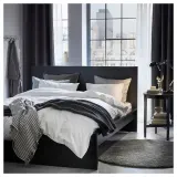 IKEA NATTJASMIN (ИКЕА НАТТЙАСМИН) — Пододеяльник и 2 наволочки, белый, 200x200/50x60 см — фото 3