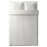 IKEA NATTJASMIN (ИКЕА НАТТЙАСМИН) — Пододеяльник и 2 наволочки, белый, 200x200/50x60 см — фото 6