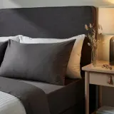 IKEA NATTJASMIN (ИКЕА НАТТЙАСМИН) — Наволочка, темно-серая, 50x60 см — фото 4