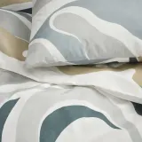 IKEA MYGGLASVINGE (ИКЕА МЙГГЛАСВИНГЕ) — Пододеяльник и наволочка, разноцветные, 150x200/50x60 см — фото 3