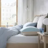 IKEA KEJSAROLVON (ИКЕА КЕЙСАРОЛВОН) — Защитная наволочка, бежево-голубая, 50x60 см — фото 3