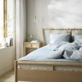 IKEA KEJSAROLVON (ИКЕА КЕЙСАРОЛВОН) — Наматрасник, бежево-голубой, 180x200 см — фото 2