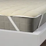 IKEA KEJSAROLVON (ИКЕА КЕЙСАРОЛВОН) — Наматрасник, бежево-голубой, 180x200 см — фото 6
