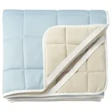 IKEA KEJSAROLVON (ИКЕА КЕЙСАРОЛВОН) — Наматрасник, бежево-голубой, 140x200 см — фото 1