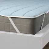 IKEA KEJSAROLVON (ИКЕА КЕЙСАРОЛВОН) — Наматрасник, бежево-голубой, 140x200 см — фото 4