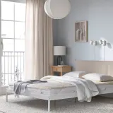 IKEA KEJSAROLVON (ИКЕА КЕЙСАРОЛВОН) — Наматрасник, бежево-голубой, 140x200 см — фото 5