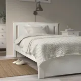 IKEA JAKOBSLILJA (ИКЕА ЙАКОБСЛИЛЙА) — Покрывало, кремовый/антрацитовый, 150x250 см — фото 3