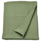 IKEA INDIRA (ИКЕА ИНДИРА) — Покрывало, серо-зеленое, 150x250 см — фото 1