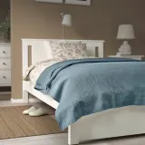IKEA INDIRA (ИКЕА ИНДИРА) — Покрывало, темный серо-голубой, 150x250 см — фото 3