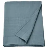 IKEA INDIRA (ИКЕА ИНДИРА) — Покрывало, темный серо-голубой, 230x250 см — фото 1