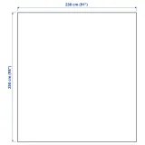 IKEA INDIRA (ИКЕА ИНДИРА) — Покрывало, темный серо-голубой, 230x250 см — фото 3