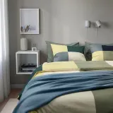 IKEA BRUNKRISSLA (ИКЕА БРУНКРИССЛА) — Пододеяльник и наволочка, зеленый/мультиколор, 150x200/50x60 см — фото 3