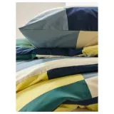 IKEA BRUNKRISSLA (ИКЕА БРУНКРИССЛА) — Пододеяльник и наволочка, зеленый/мультиколор, 150x200/50x60 см — фото 6
