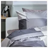 IKEA BRUNKRISSLA (ИКЕА БРУНКРИССЛА) — Пододеяльник и наволочка, черный, 150x200/50x60 см — фото 2
