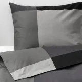 IKEA BRUNKRISSLA (ИКЕА БРУНКРИССЛА) — Пододеяльник и 2 наволочки, черный, 200x200/50x60 см — фото 4