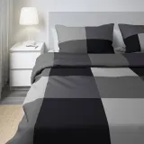 IKEA BRUNKRISSLA (ИКЕА БРУНКРИССЛА) — Наволочка, черная, 50x60 см — фото 4