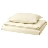 IKEA ÄNGSLILJA (ИКЕА ЭНГСЛИЛЙА) — Пододеяльник и наволочка, натуральные, 150x200/50x60 см — фото 1