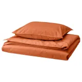 IKEA ÄNGSLILJA (ИКЕА ЭНГСЛИЛЙА) — Пододеяльник и наволочка, красно-коричневый, 150x200/50x60 см — фото 1