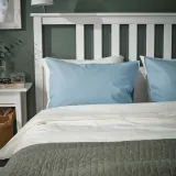IKEA ÄNGSLILJA (ИКЕА ЭНГСЛИЛЙА) — Наволочка, серо-голубая, 50x60 см — фото 4