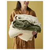 IKEA VALLKRASSING (ИКЕА ВАЛЛКРАССИНГ) — Одеяло, серо-зеленое, 150x200 см — фото 4