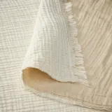 IKEA VALLKRASSING (ИКЕА ВАЛЛКРАССИНГ) — Одеяло, кремовое, 150x200 см — фото 3