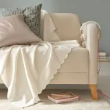 IKEA THORGUN (ИКЕА ТХОРГУН) — Одеяло, кремовое, 120x160 см — фото 4