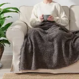 IKEA SANDBRODD (ИКЕА САНДБРОДД) — Одеяло, антрацит, 130x170 см — фото 3