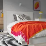 IKEA KLIPPOXEL (ИКЕА КЛИППОКСЕЛ) — Одеяло, оранжевый/светло-розовый, 130x170 см — фото 4