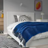 IKEA KLIPPOXEL (ИКЕА КЛИППОКСЕЛ) — Одеяло, голубое, 130x170 см — фото 4