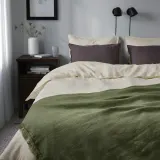 IKEA DYTÅG (ИКЕА ДУТОГ) — Одеяло, серо-зеленое, 130x170 см — фото 3