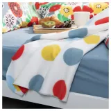 IKEA BRUKSVARA (ИКЕА БРУКСВАРА) — Одеяло, разноцветное/узорчатое, 120x160 см — фото 2