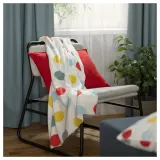 IKEA BRUKSVARA (ИКЕА БРУКСВАРА) — Одеяло, разноцветное/узорчатое, 120x160 см — фото 3