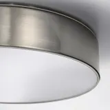 IKEA VIRRMO (ИКЕА ВИРРМО) — Потолочный светодиодный светильник, никелированный, 36 см 800 лм — фото 3