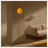 IKEA VARMBLIXT (ИКЕА ВАРМБЛИКСТ) — Светодиодная настольная/настенная лампа, оранжевое стекло/круглая, 30 см — фото 3