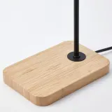 IKEA TVÄRHAND (ИКЕА ТВЭРХАНД) — Настольная лампа, черный/бамбук — фото 4