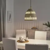 IKEA TORARED (ИКЕА ТОРАРЕД) — Абажур для подвесной лампы, осока/ручная работа, 36 см — фото 4