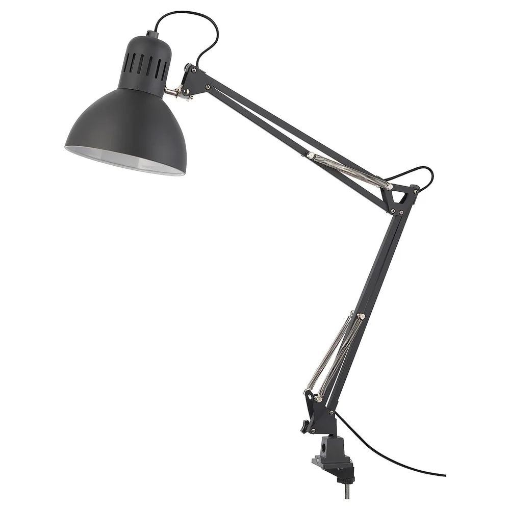 IKEA TERTIAL (ИКЕА ТЕРТИАЛ) — Настольная лампа, темно-серый