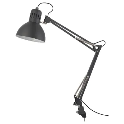 IKEA TERTIAL (ИКЕА ТЕРТИАЛ) — Настольная лампа, темно-серый