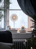IKEA TÄRNABY (ИКЕА ТЭРНАБУ) — Настольная лампа, бежевый с регулировкой яркости, 25 см — фото 6