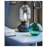 IKEA TÄRNABY (ИКЕА ТЭРНАБУ) — Настольная лампа, антрацит с регулировкой яркости, 25 см — фото 5