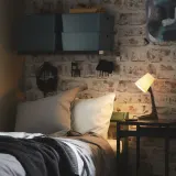 IKEA SVALLET (ИКЕА СВАЛЛЕТ) — Настольная лампа, темно-серый/белый — фото 3