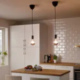 IKEA SUNNEBY (ИКЕА СУННЕБЙ) — Держатель кабеля, черная ткань, 1,8 м — фото 2