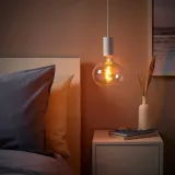 IKEA SUNNEBY (ИКЕА СУННЕБЙ) — Держатель кабеля, белая ткань, 1,8 м — фото 2